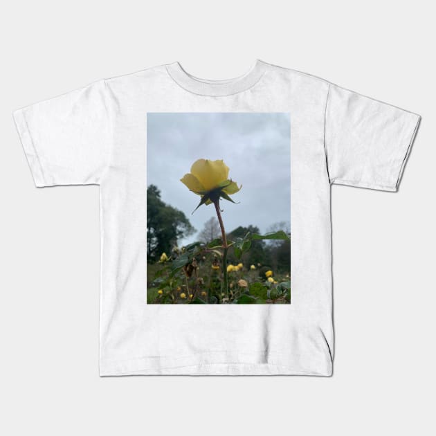 Winter rose Kids T-Shirt by TerraDumont